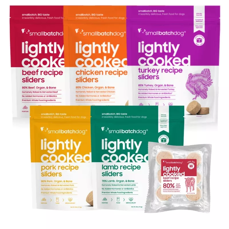 Smallbatch Pets Lightly Cooked Frozen Dog Food