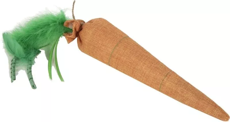 Smartykat Kolossal Karrot Plush Catnip Kicker Toy