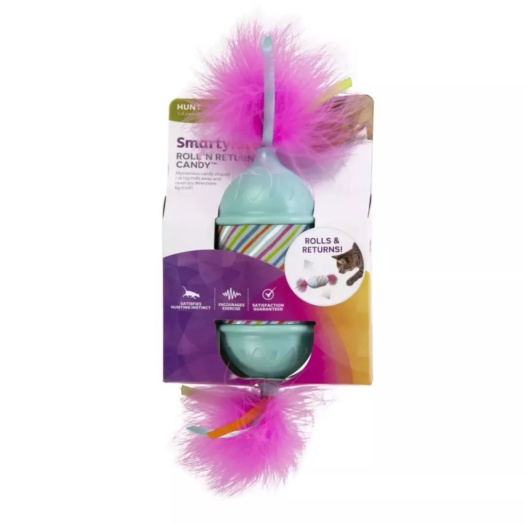 SmartyKat Roll N Return Candy Motion Cat Toy