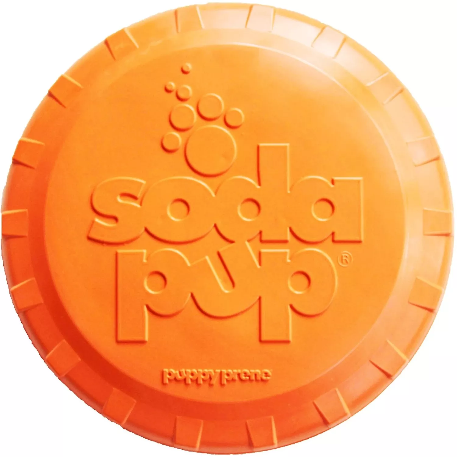 SodaPup Bottle Top Rubber Flying Disk Dog Toy