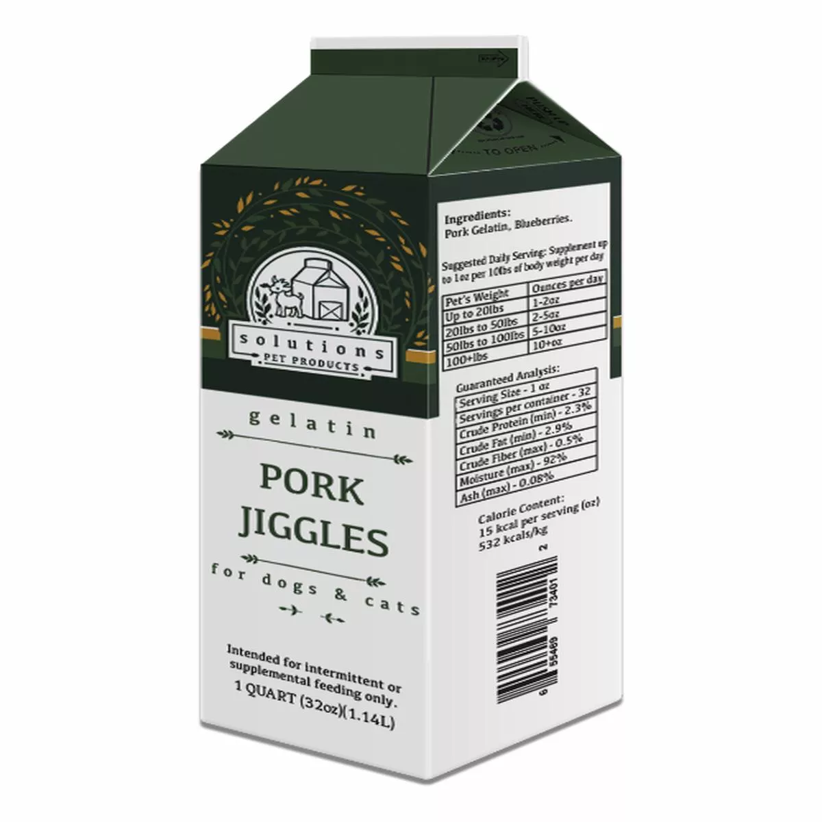 Solutions Pet Products Pork Jiggles Supplement