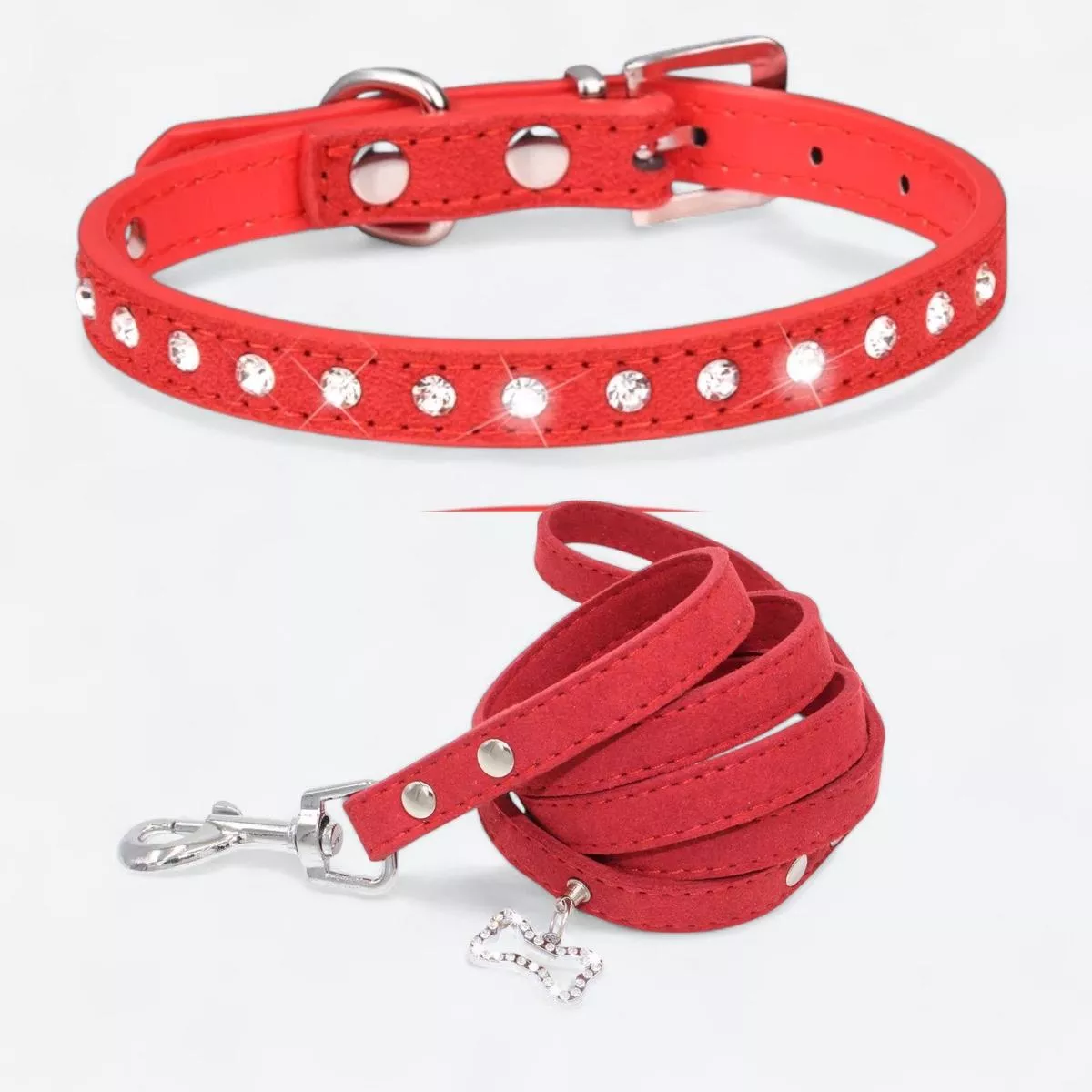 Sparkle Dog Collar Leash Set