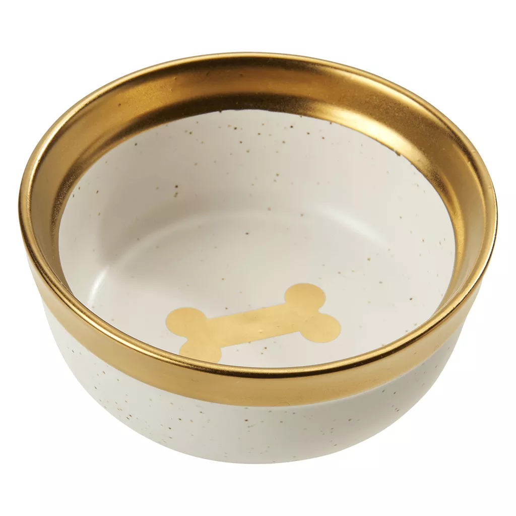 Spot Malibu Dog Dish Gold