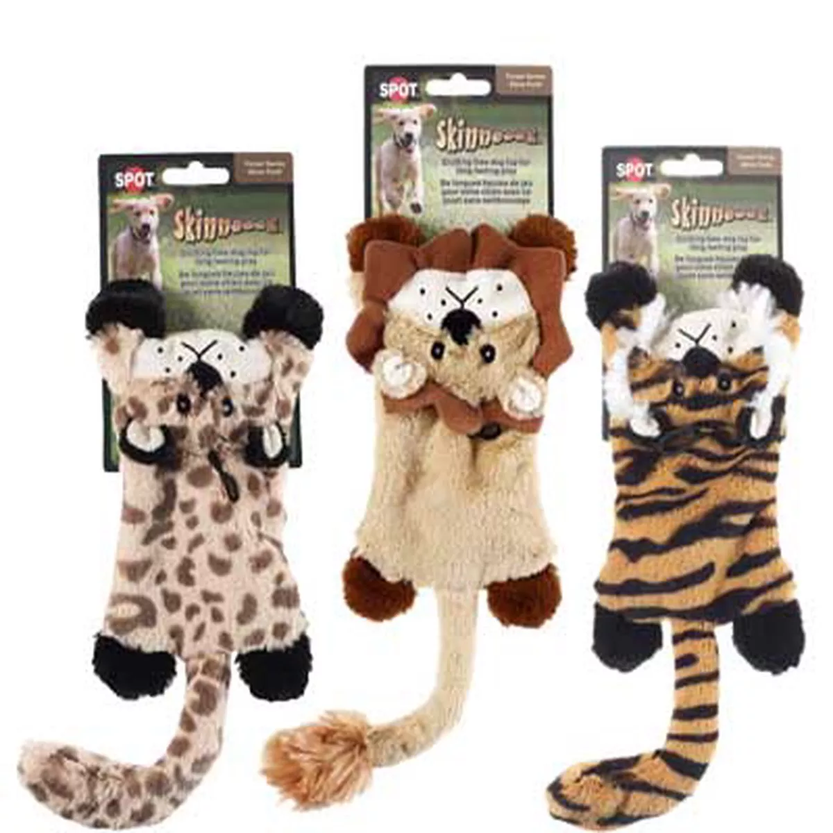 Spot Skinneeez Flat Cats Dog Toy