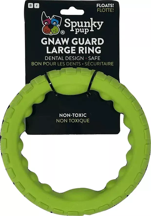 Spunkypup Gnaw Guard Squeaky Toy Ring