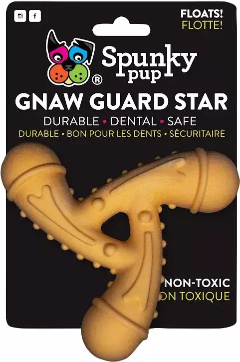 Spunkypup Gnaw Guard Squeaky Toy Star