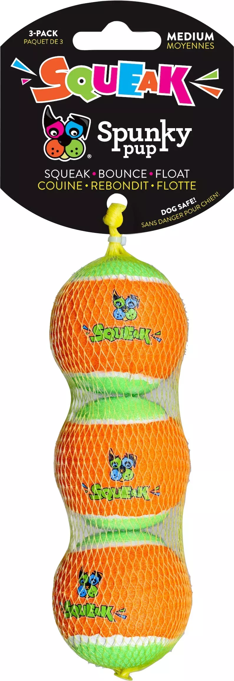 Spunkypup Squeaky Tennis Balls