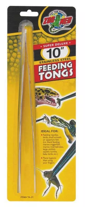 Stainless Steel Feedig Tongs 10 Chrome