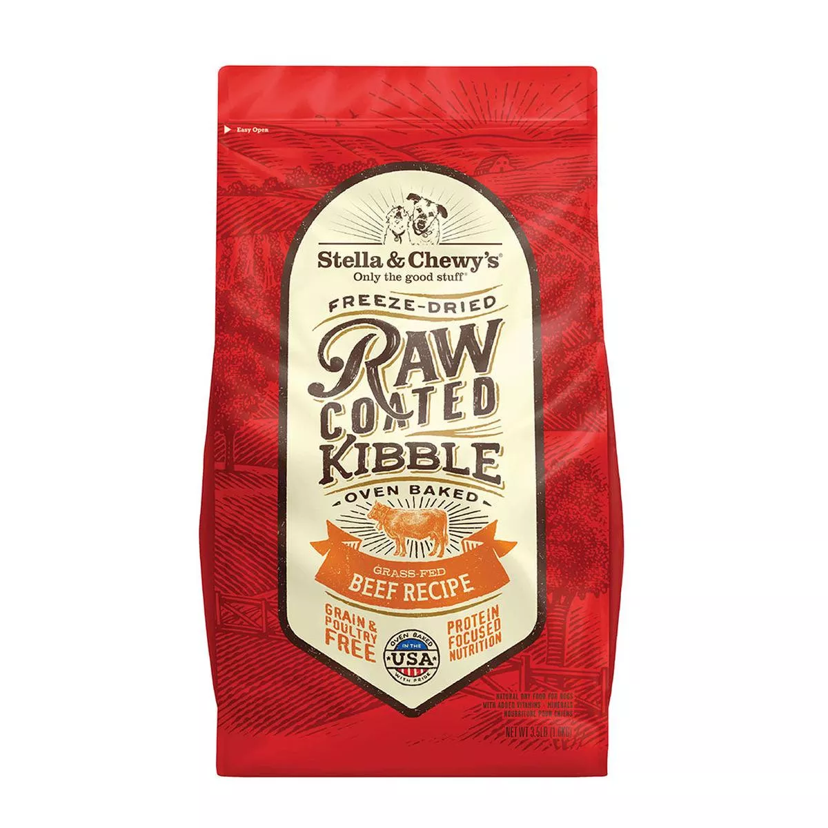Stella & Chewy’s Grass-Fed Beef Raw Coated Kibble