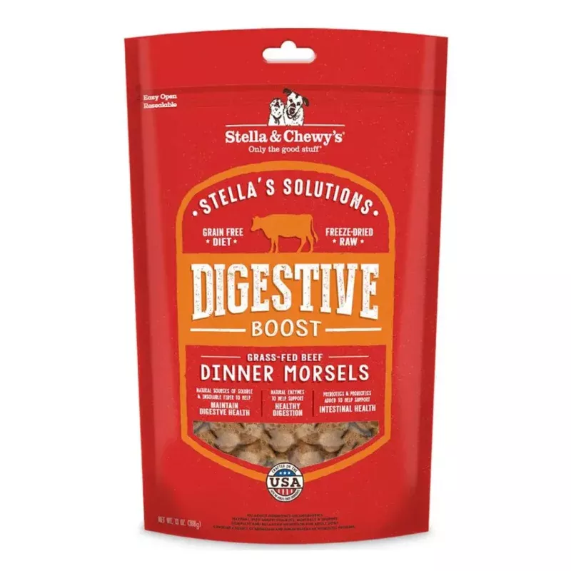 *Stella's Solutions Digestive Boost Freeze-Dried Raw Grass-Fed Beef Dinner Morsels 13oz