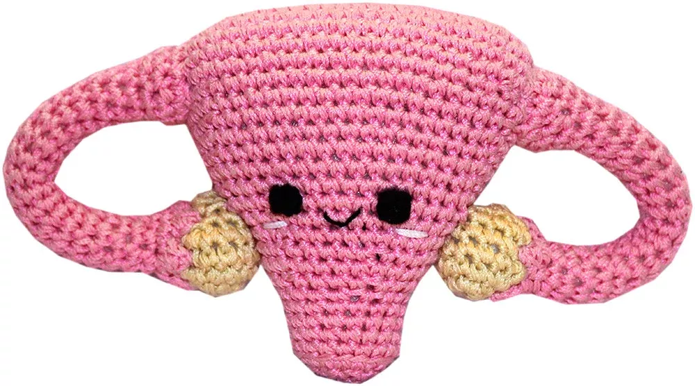 Super Uterus Crocheted Knit Knack Pet Toy