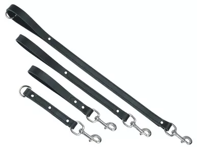 Tac-Black Leather Traffic Leads