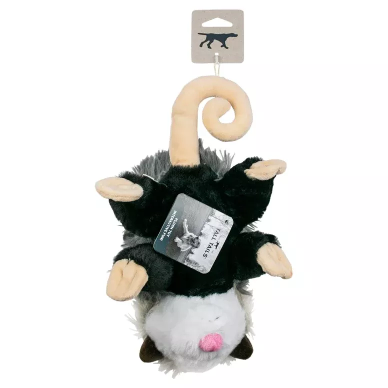 Tall Tails Plush Possum With Squeaker & Interior Rope