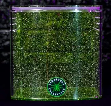 TC BOW FRONT 6" GLITTER GREEN