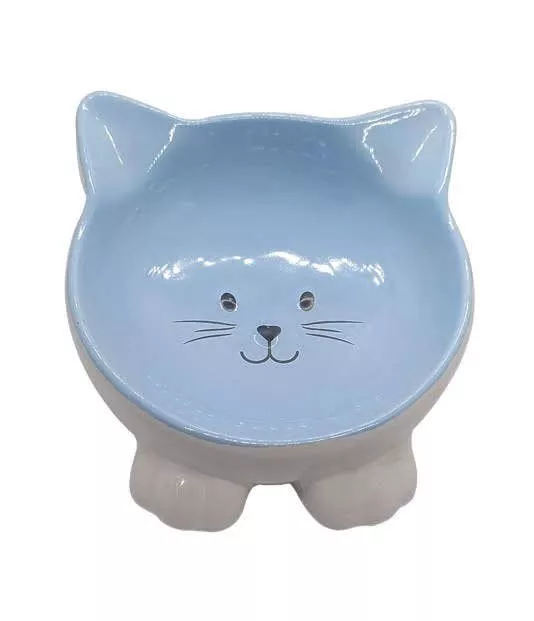 ThoozyPet Cat Face Ceramic Bowl