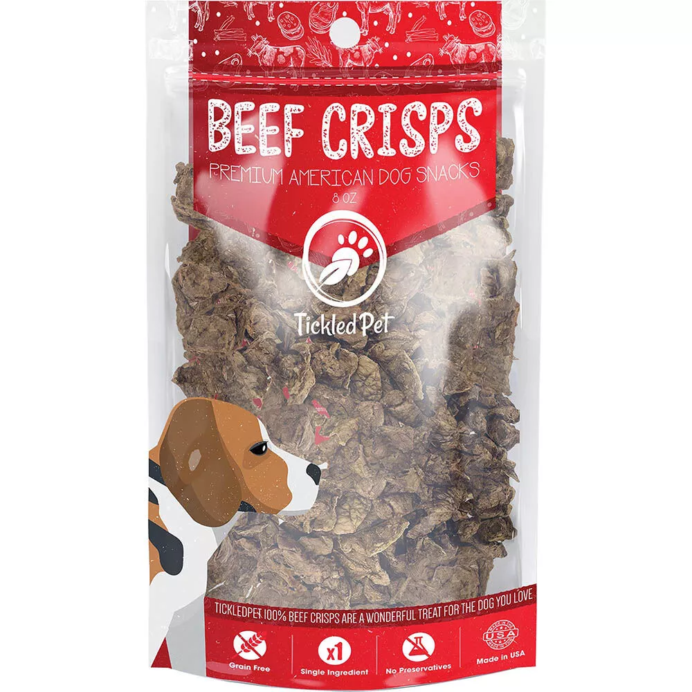 Tickled Pet, Natural Beef Lung Crisps - 226 g