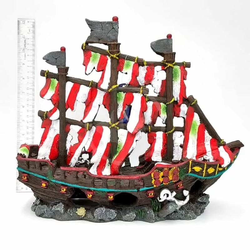 Tide & Treasure Med Striped Pirate Ship