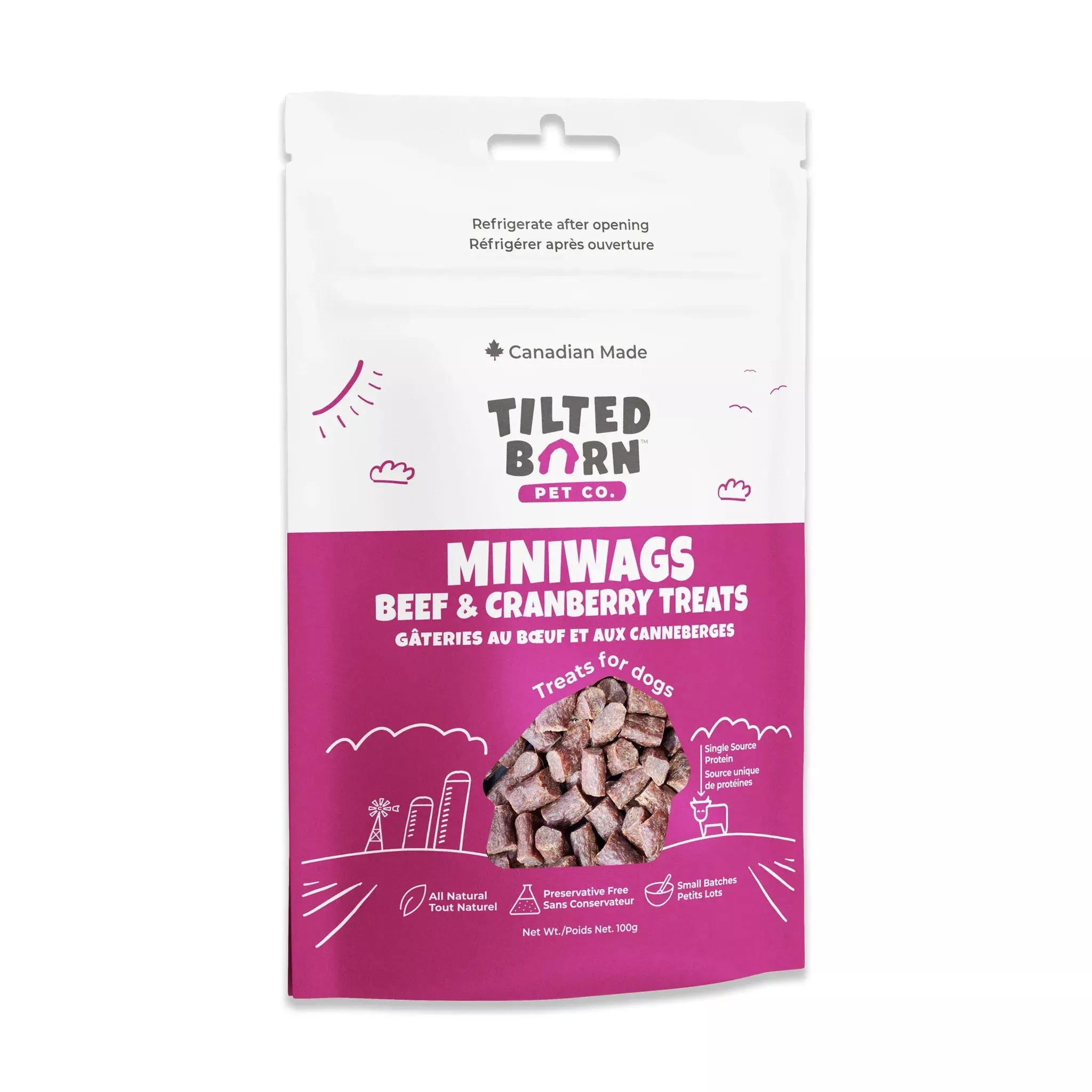 Tilted Barn Canadian Beef & Cranberry Mini Wag