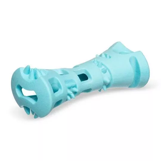 Totally Pooched Chew N Stuff Rubber Toy Teal