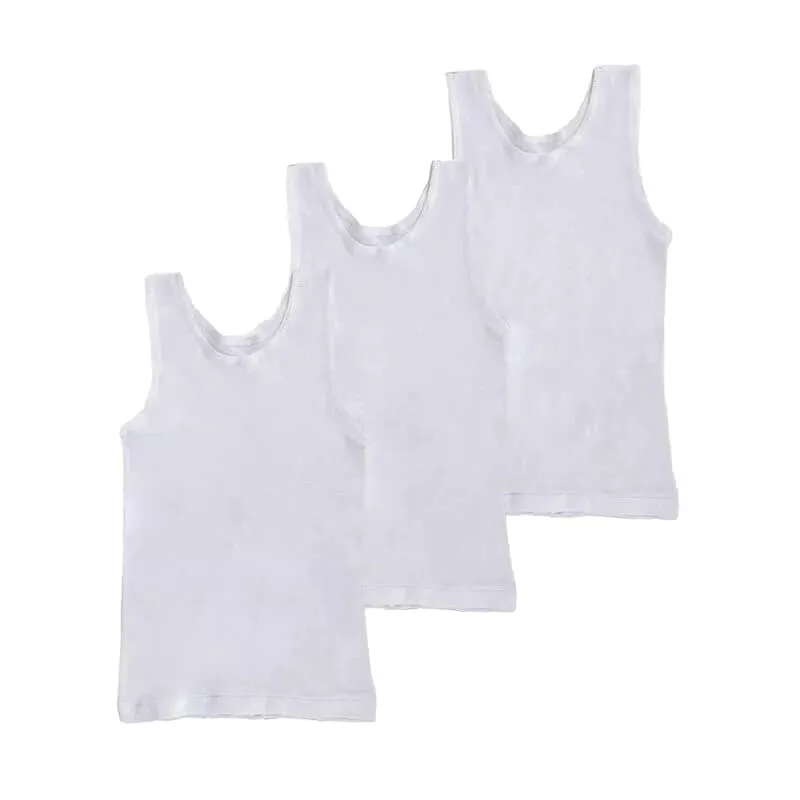 Tradie Boys 3Pk Cotton Singlets