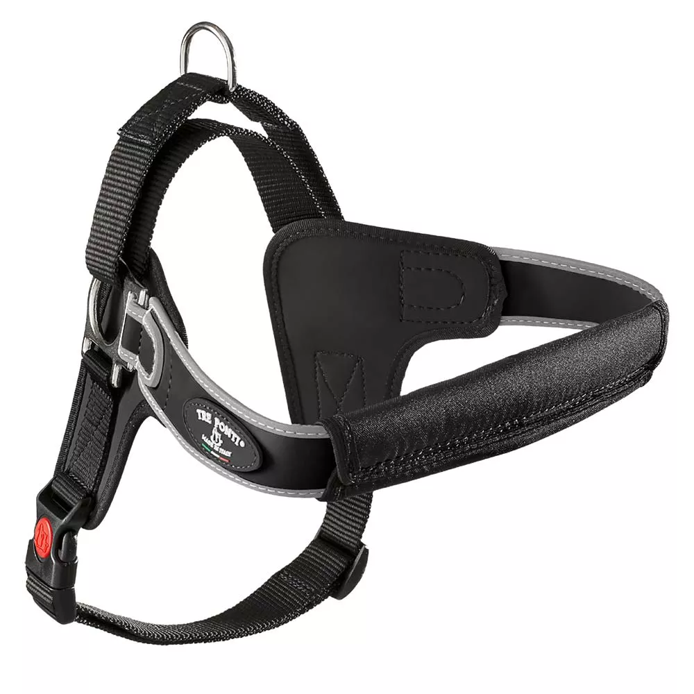 Tre Ponti Forza No Pull Harness Black