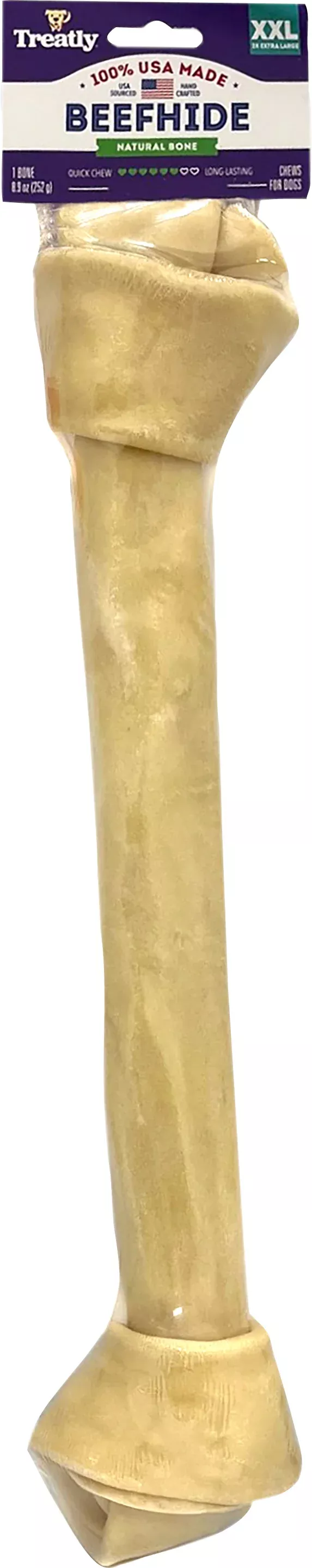 Treatly 100% Usa Beefhide Bone Banded