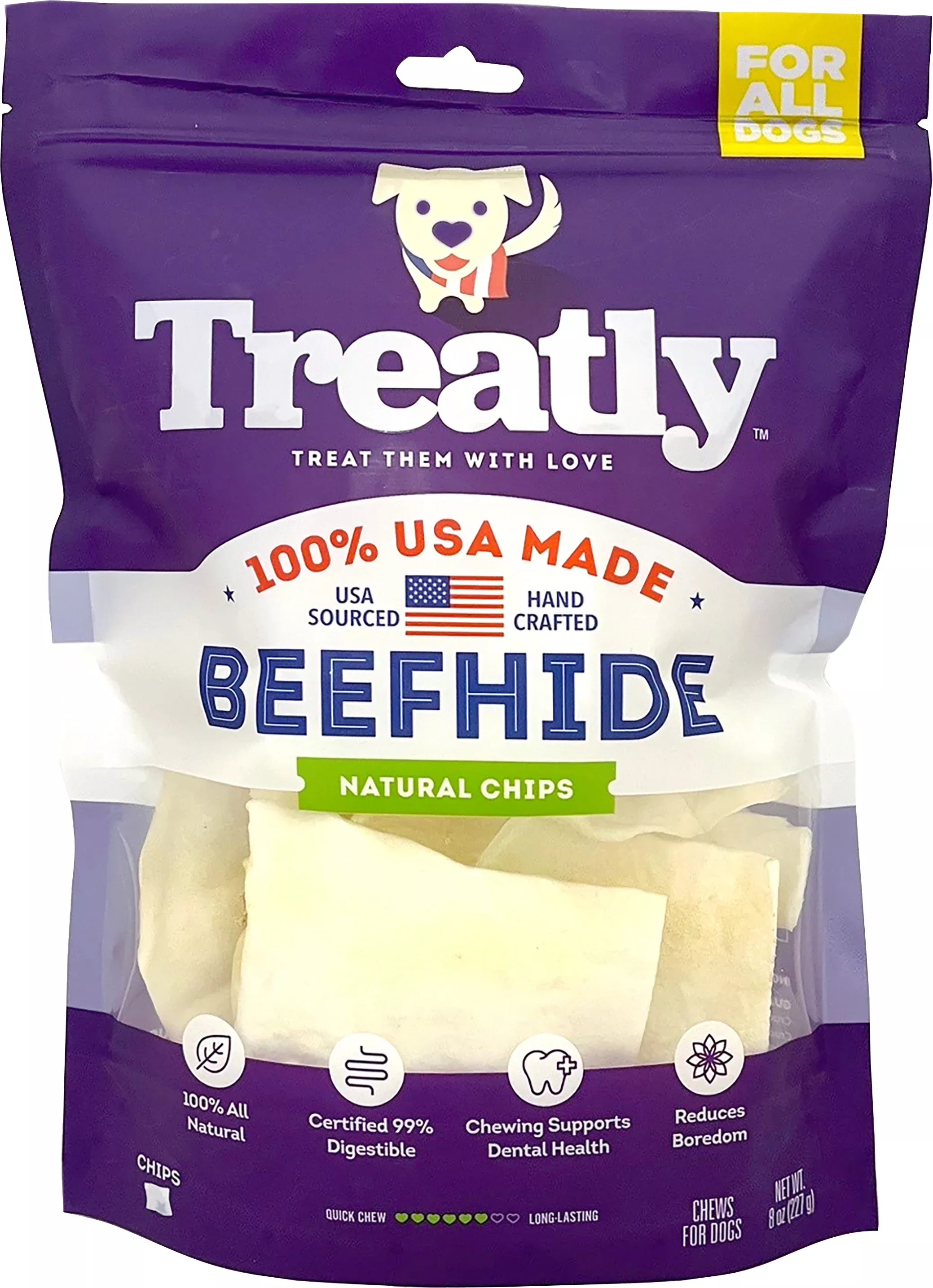 Treatly 100% Usa Beefhide Chips