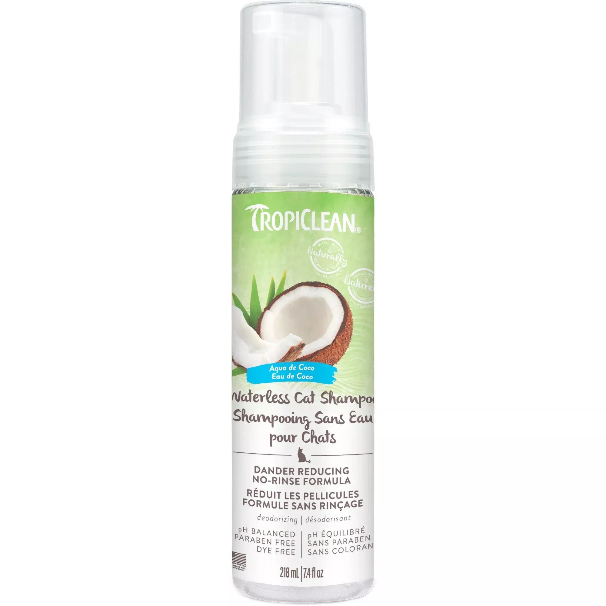 TropiClean Dander Reducing Waterless Cat Shampoo