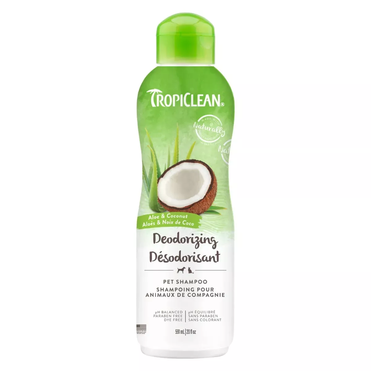 TropiClean Deodorizing Shampoo for Pets - Aloe & Coconut