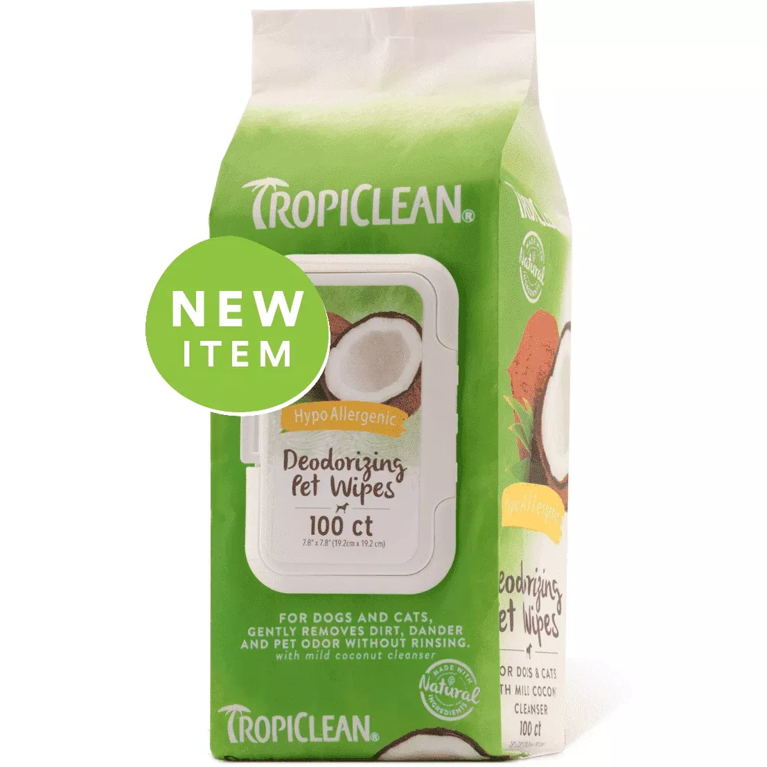TropiClean Hypoallergenic Pet Wipes