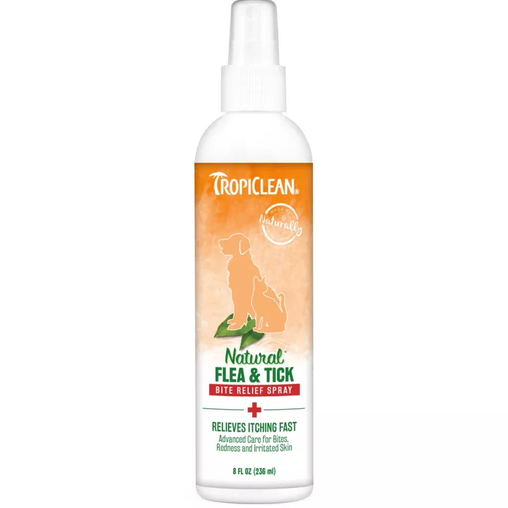 Tropiclean Natural Flea & Tick Bite Relief Spray for Pets