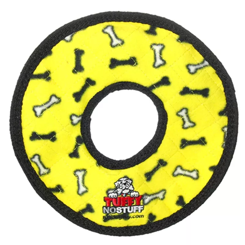 Tuffy Ultimate Yellow Ring Dog Toy