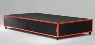 VE 4X2 BASE WITH CASTERS RED