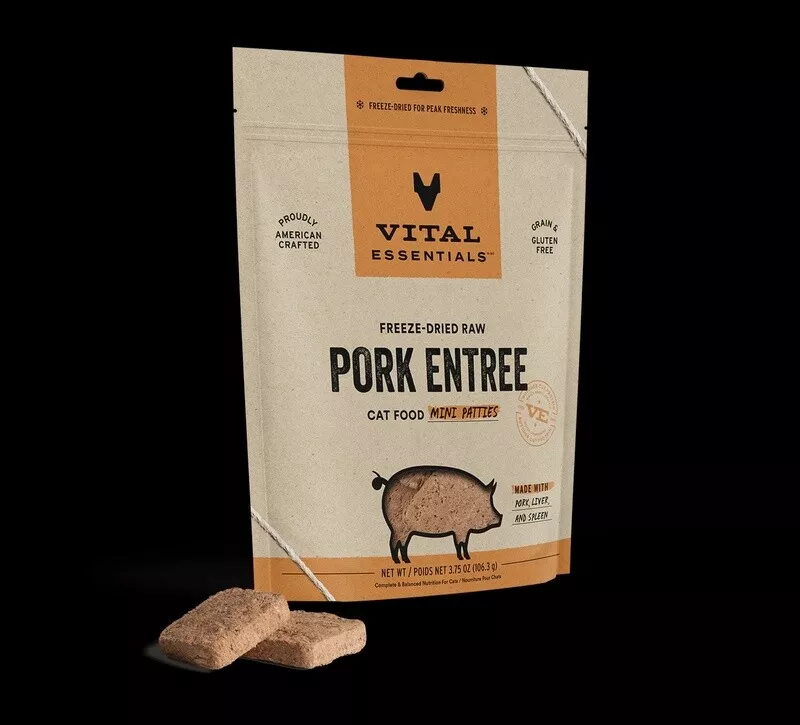 VE CAT FD PORK PATTIES 8 OZ