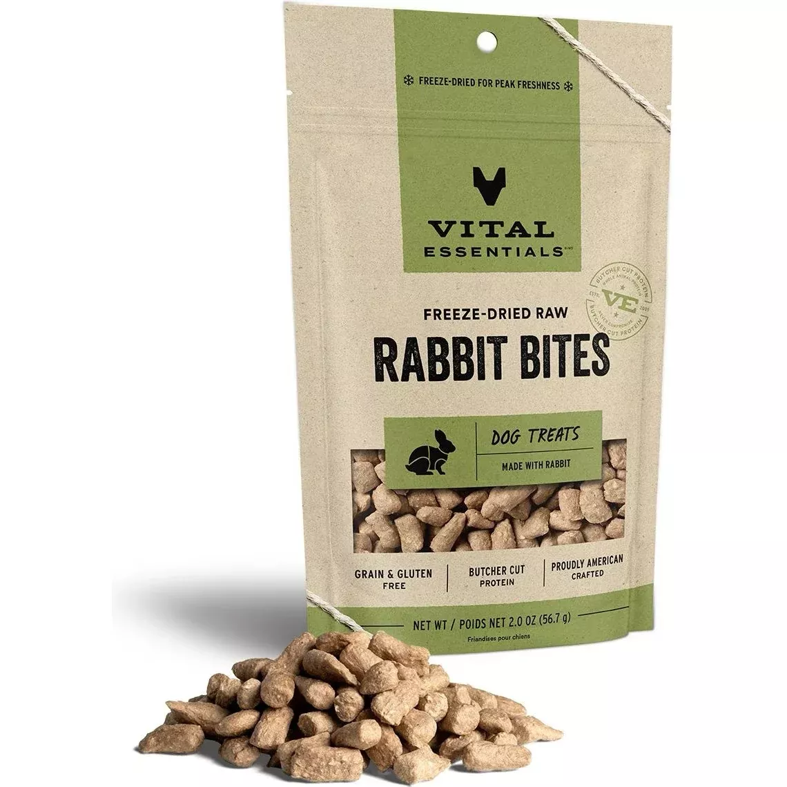 Vital Essentials Freeze Dried Treat Rabbit Bites