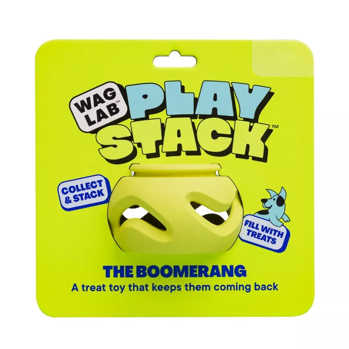 Waglab PlayStack Dog Toy - The Boomerang