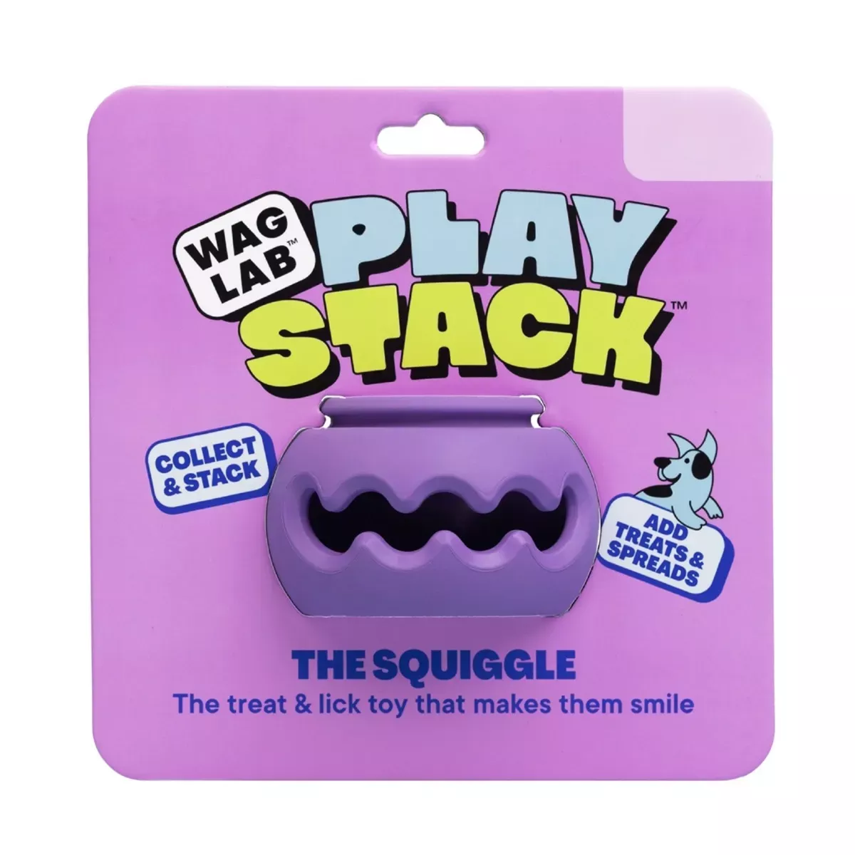 Waglab PlayStack Dog Toy - The Squiggle