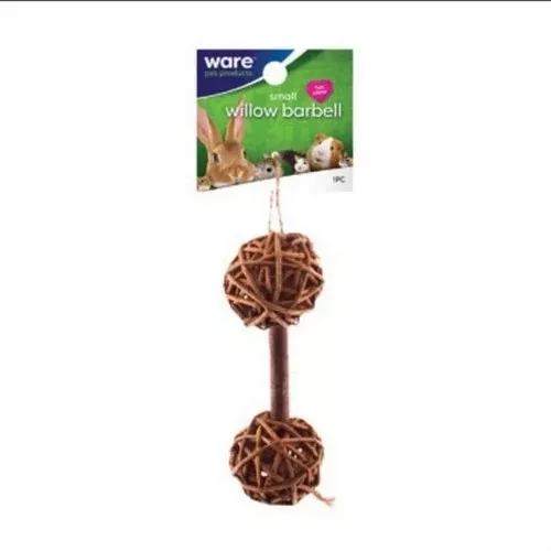 Ware Manufacturing, Small Willow Barbell Chew Toy, 3 Count
