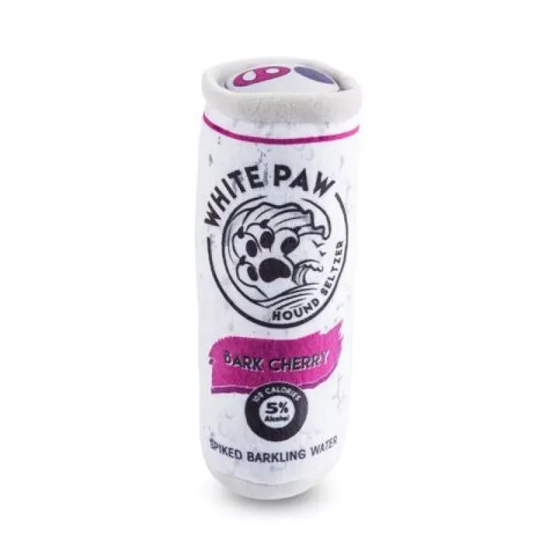White Paw Bark Cherry Hound Seltzer Toy