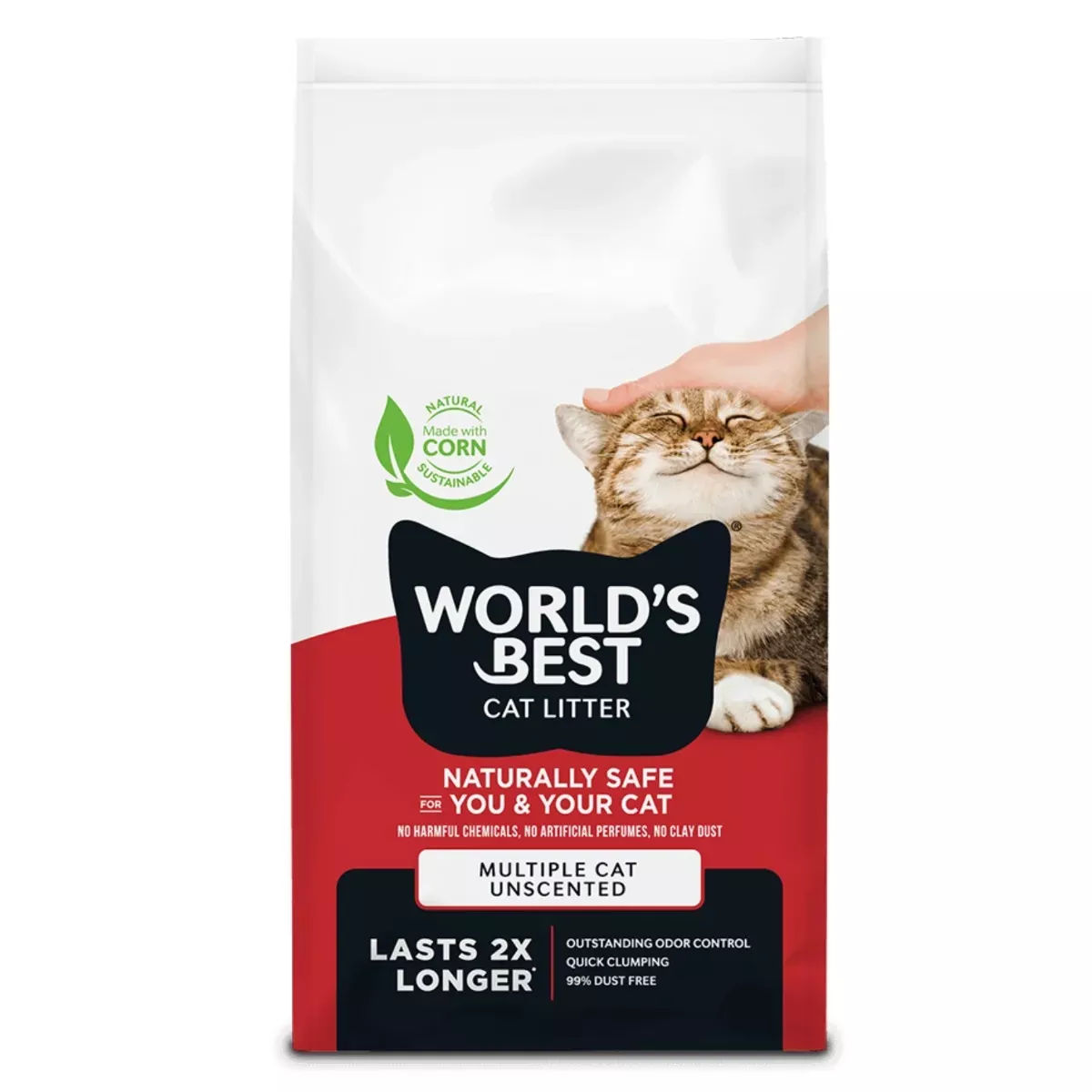 World's Best Cat Litter Multiple Cat Unscented Formula