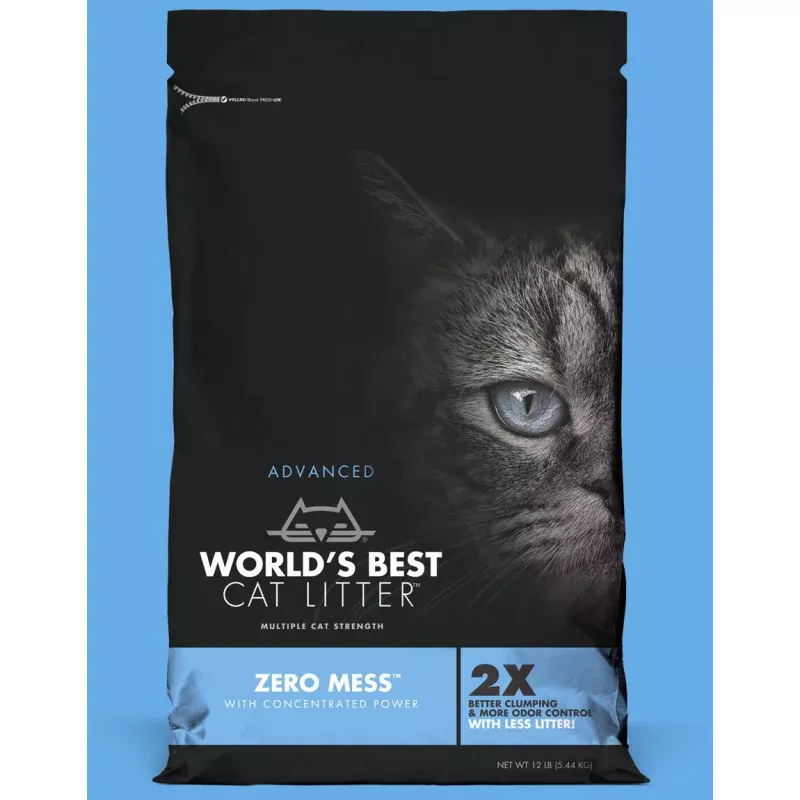 World’s Best Zero Mess Unscented Clumping Corn Cat Litter