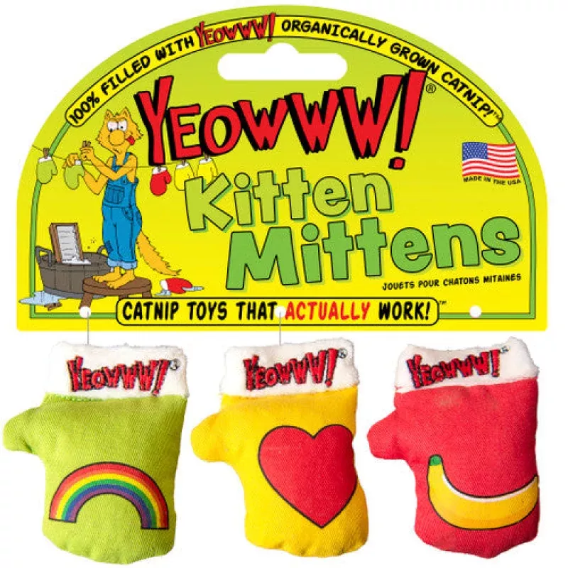 Yeowww Kitten Mittens 3pk