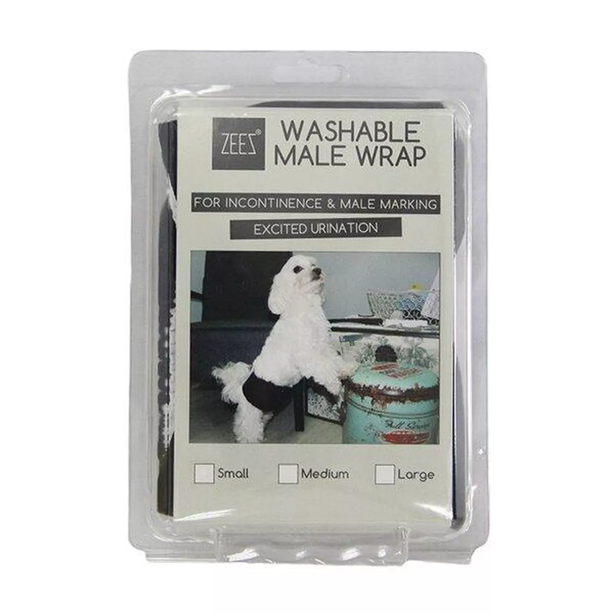 ZeeZ Washable Male Dog Wrap Medium