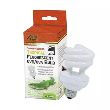 Zilla Tropical Fluorescent UVB/UVA Bulb – 13 w