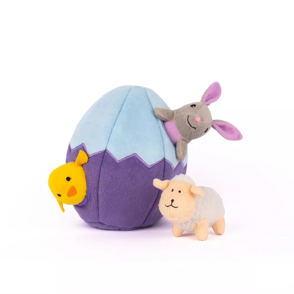 Zippy Paws Burrow - Easter Egg And Friends Dog Toy
