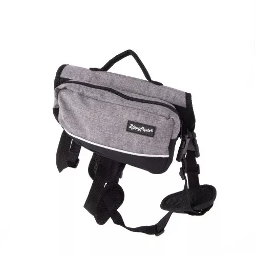 ZippyPaws, ZippyPaws Backpack For Dog, Graphite, 1 Each/Small