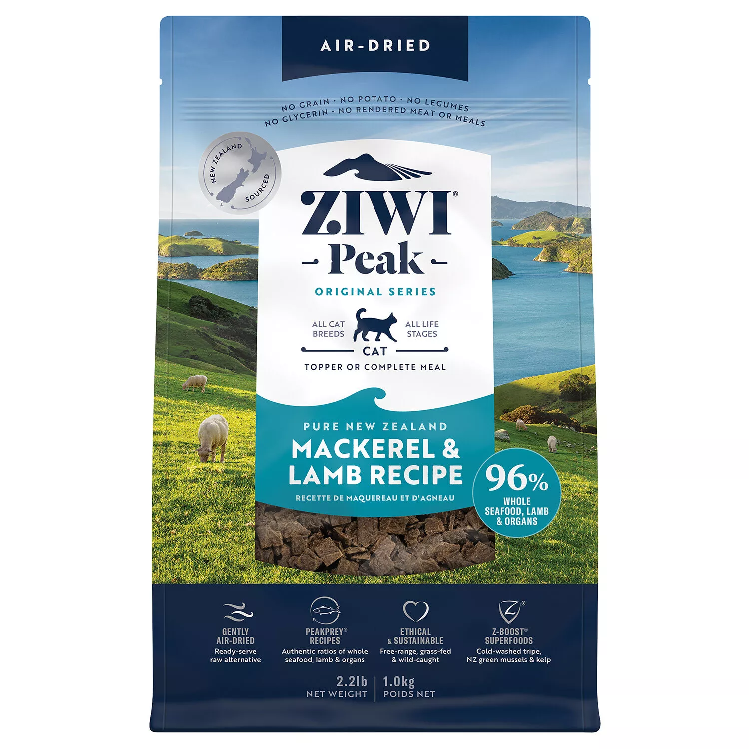 ZIWI, Feline - Air Dried Mackerel & Lamb