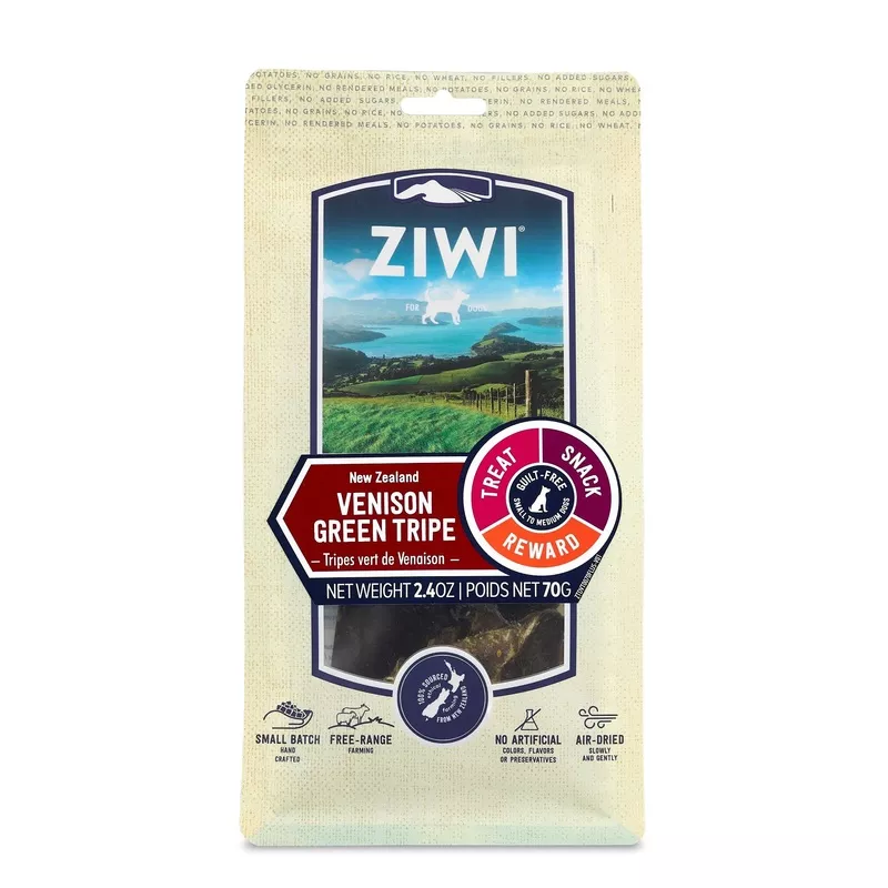 ZIWI Venison Green Tripe, 2.4-oz Bag