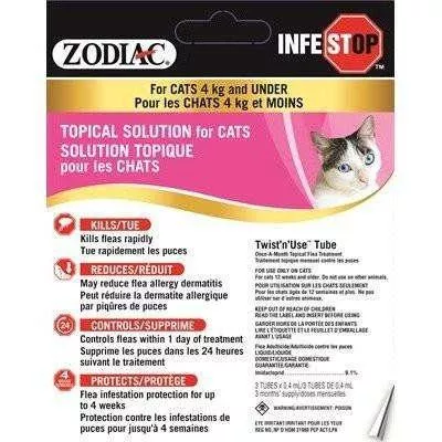 Zodiac Infestop For Cats 4 Kg And Under