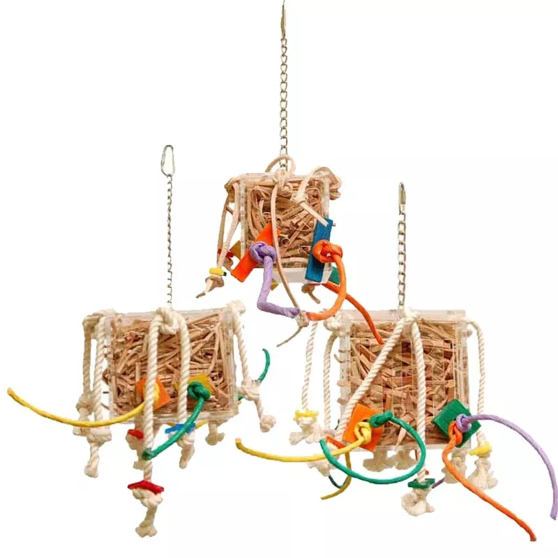 Zoo-Max Crazy Leather Foraging Box Parrot Toy – 276